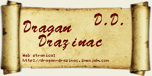 Dragan Dražinac vizit kartica